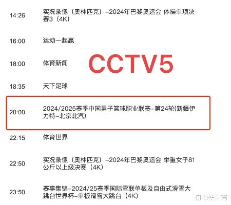 (cctv5 节目表目表预告)CCTV5节目表详细安排及播放时间表，精彩内容尽在CCTV5节目单上！