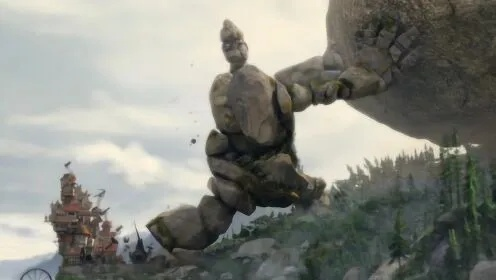 (巨人守护城堡挡住巨石)巨人守护者发出迫切求救信号,世界面临危机 (巨人守护城堡挡住巨石)巨人守护者发出迫切求救信号,世界面临危机